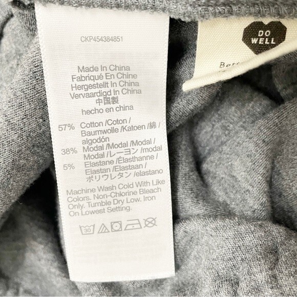 Madewell MWL Breeze Drawstring Shorts Romper Heather Gray Women’s Size Small - Picture 10 of 13